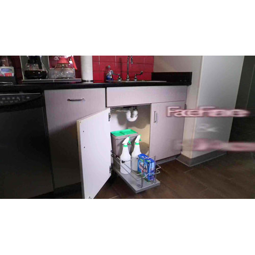 RevAShelf Sink Base Waste and Cleaning Pull Out Drawer Wayfair